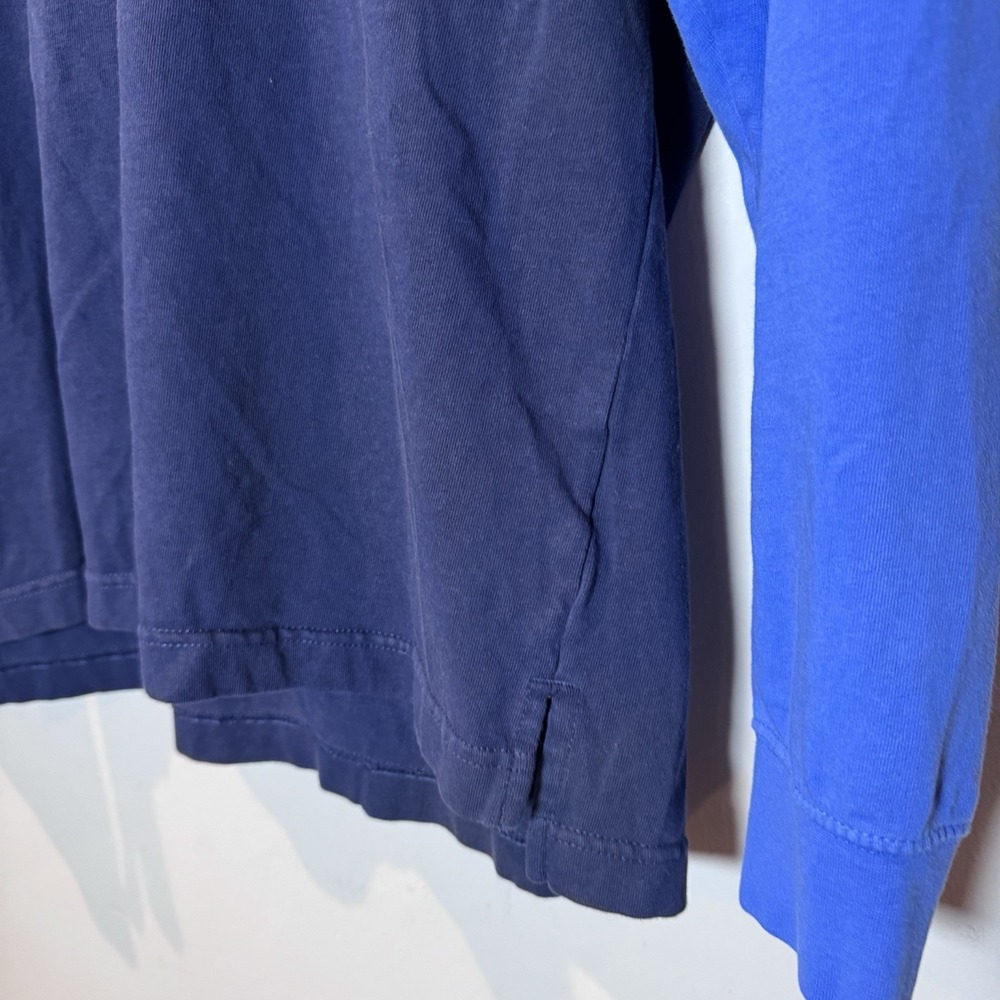 Nike Y2K Hoodie Mens Size‎ Medium Blue Colorblock Embroidered - Picture 3 of 6